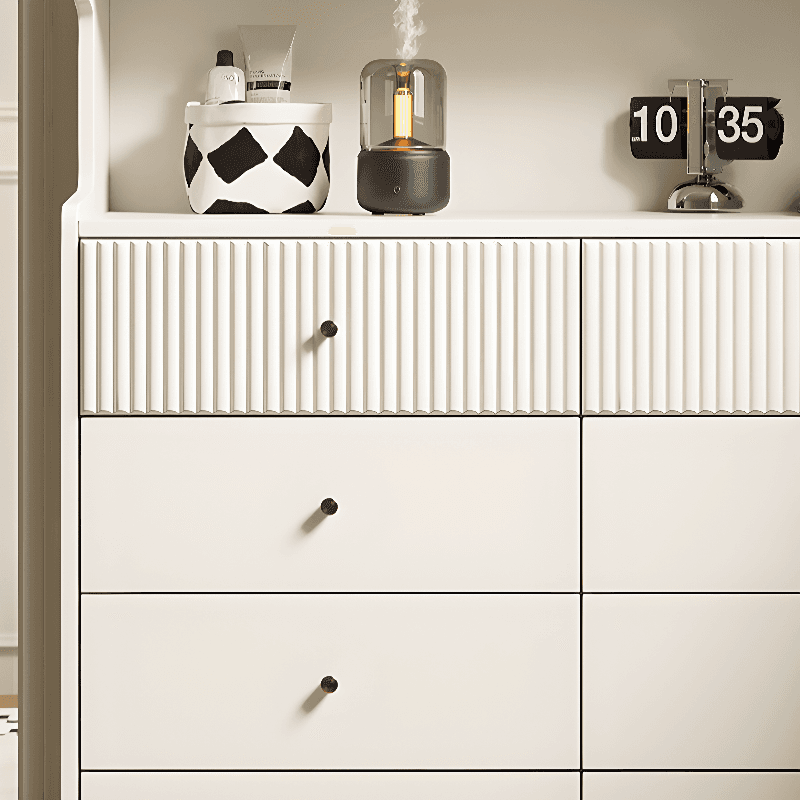Casual Composite Wood Bachelor Chest/Console Dresser with Shelves, 4 Drawers/8 Drawers, Vertical/Horizontal Orientation - image 8