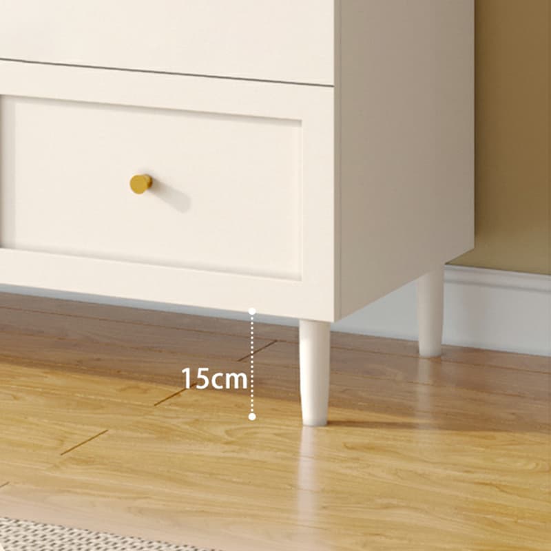White Modern Sideboard Credenza with Cabinets and Reserve Installation Holes, Full Assembly Required - image 10