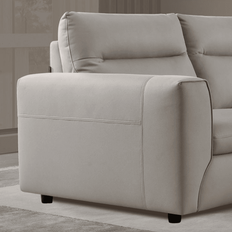 Straight/L-Shape Cotton Upholstered Sofa Couch/Sofa Chaise, Horizontal/Right Hand Facing Orientation - image 5