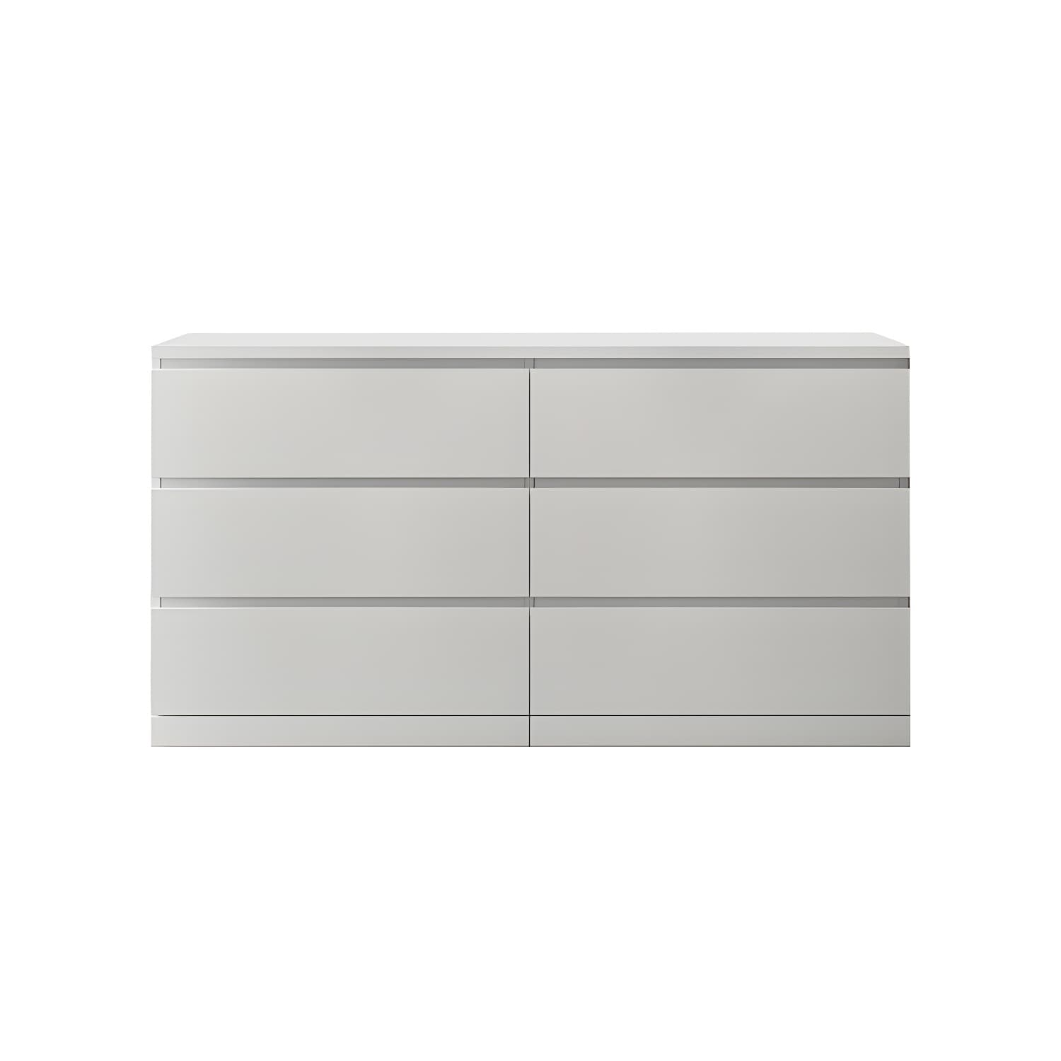 Contemporary 15.7" Wide White Chest Soft-Close Drawers Storage Chest - image 5