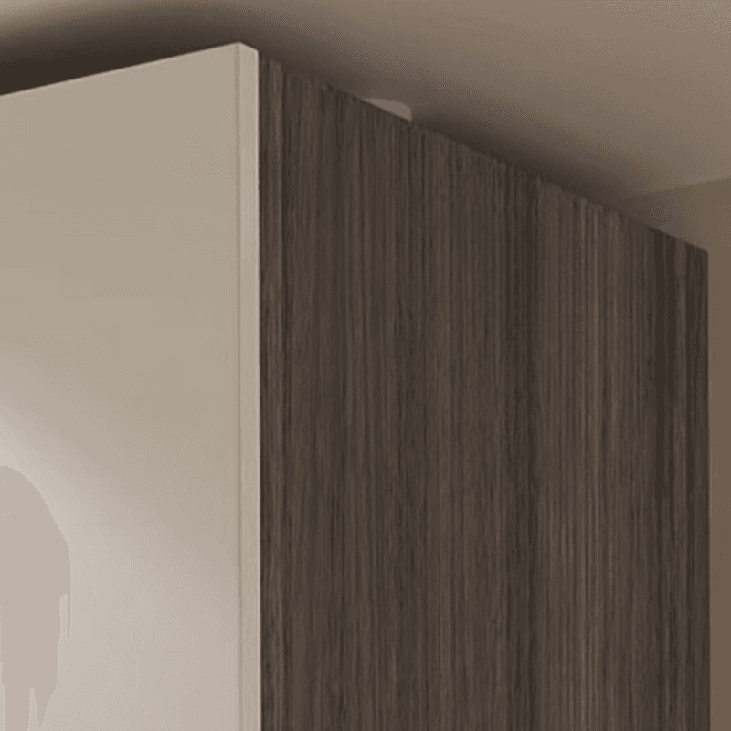 White Modish Wooden Independent Armoire Cabinet with Soft Close Drawer, Soft Close Door, and Interior Shelves - image 7