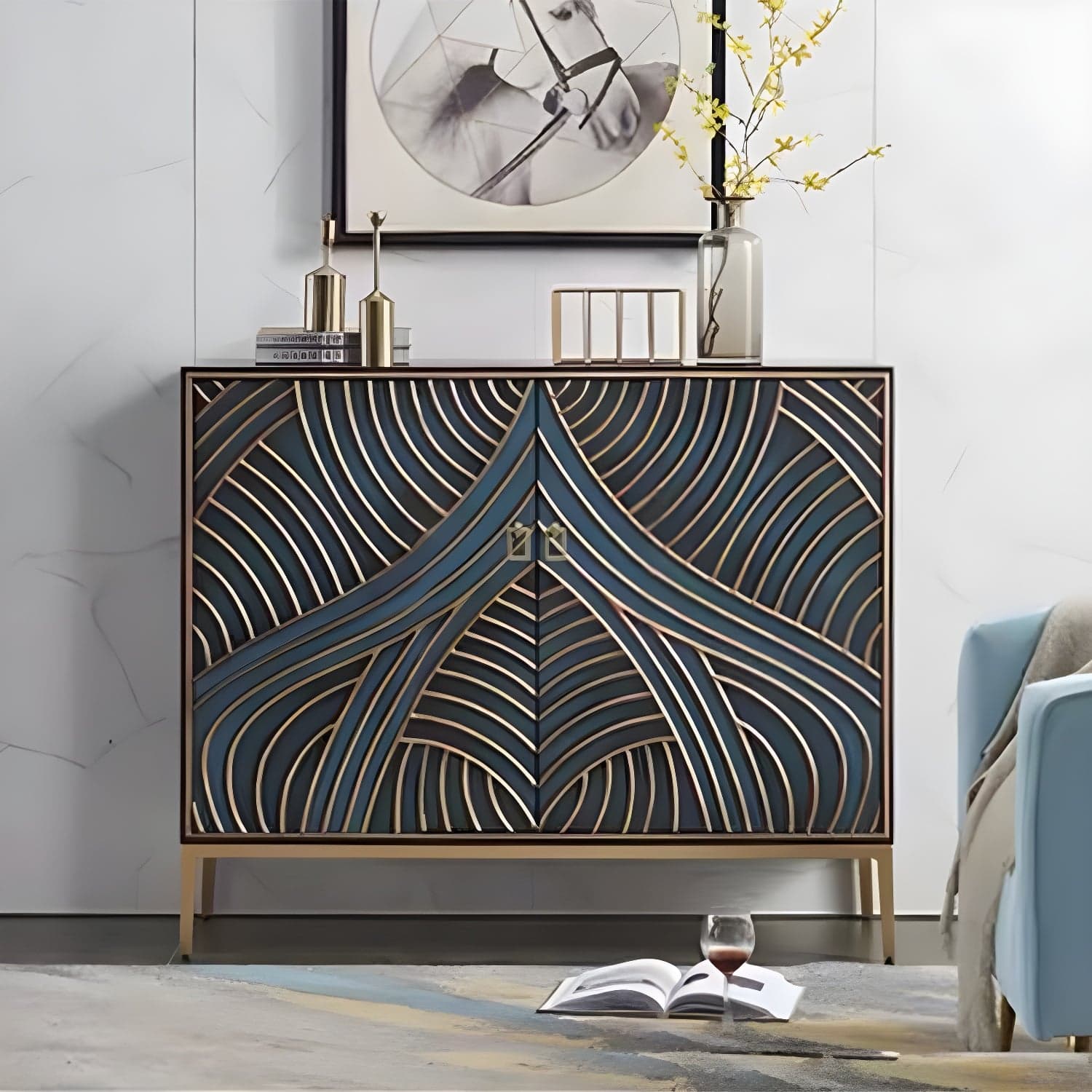 Modern Storage Chest Manufactured Wood Dresser , 12.48/15.6 Inch Width - image 3