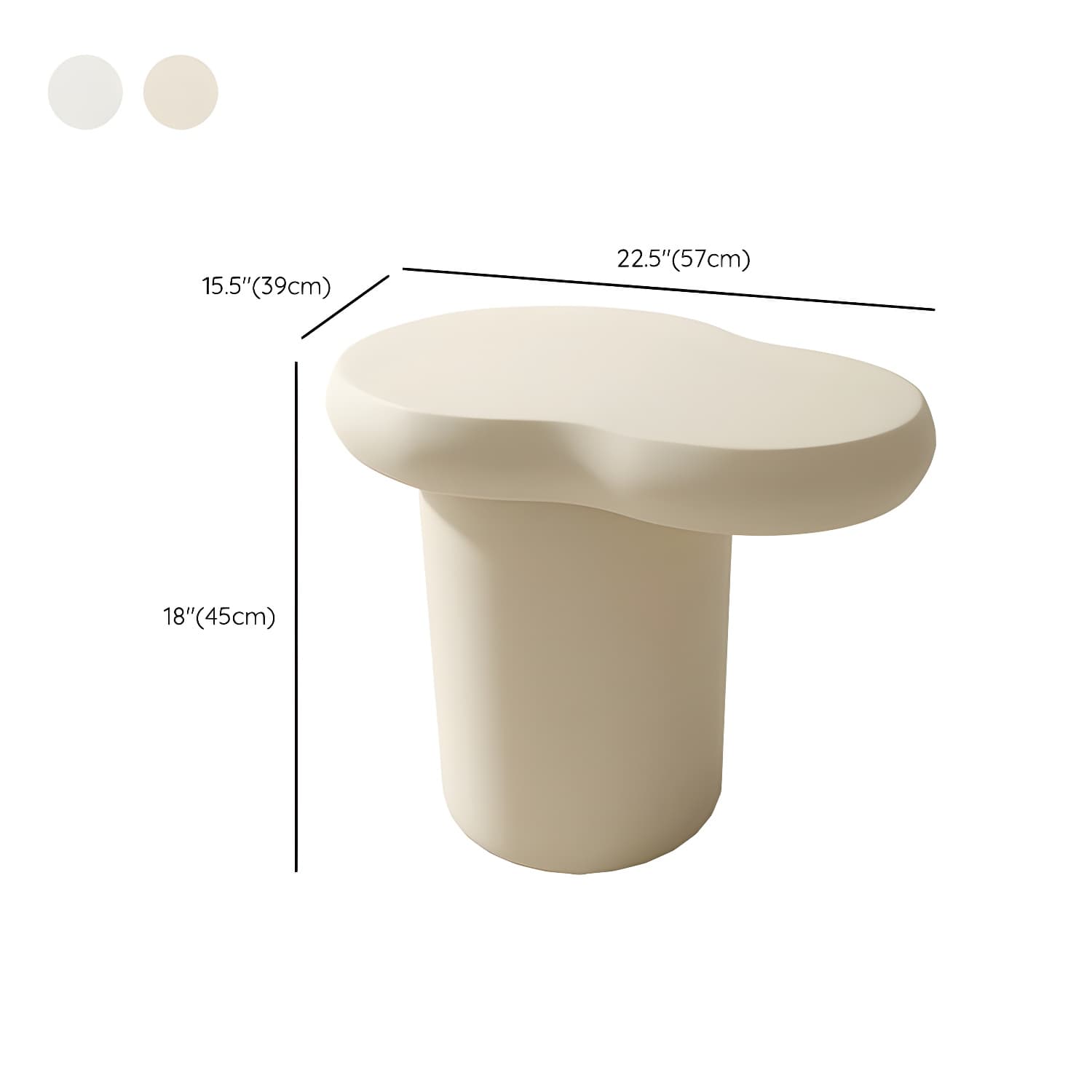 Cloud Shape Coffee Cocktail Table in Solid Wood Modern Style - image 18