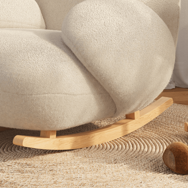 Contemporary Upholstered Rocking Chair with Cushioned Round Arm, Ottoman Included/Not Included - image 11