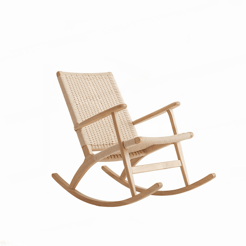 Wood Front Porch Rocking Chairs with Rear Back, Stationary - image 17