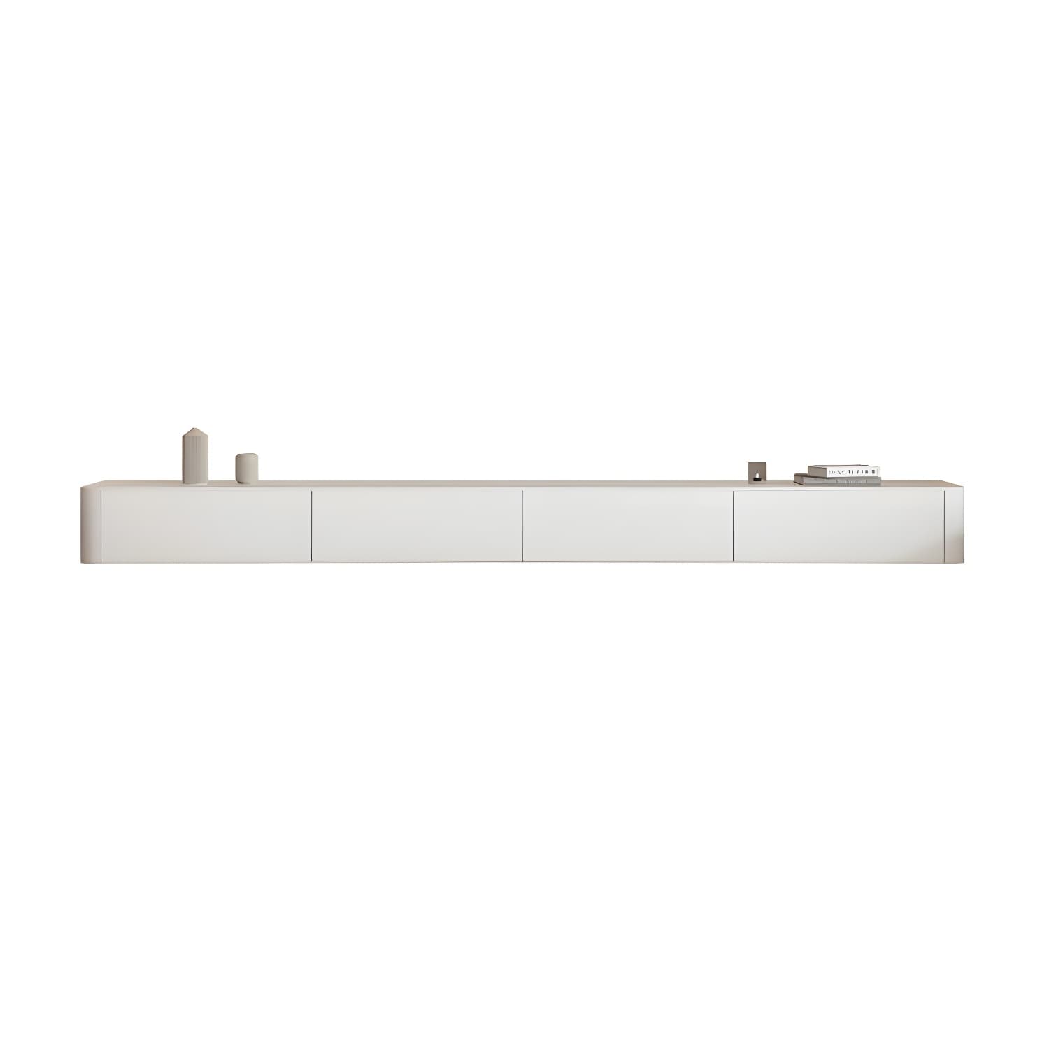 White Wood TV Stand with 2-4 Drawers for Modern Entertainment Centers - image 6