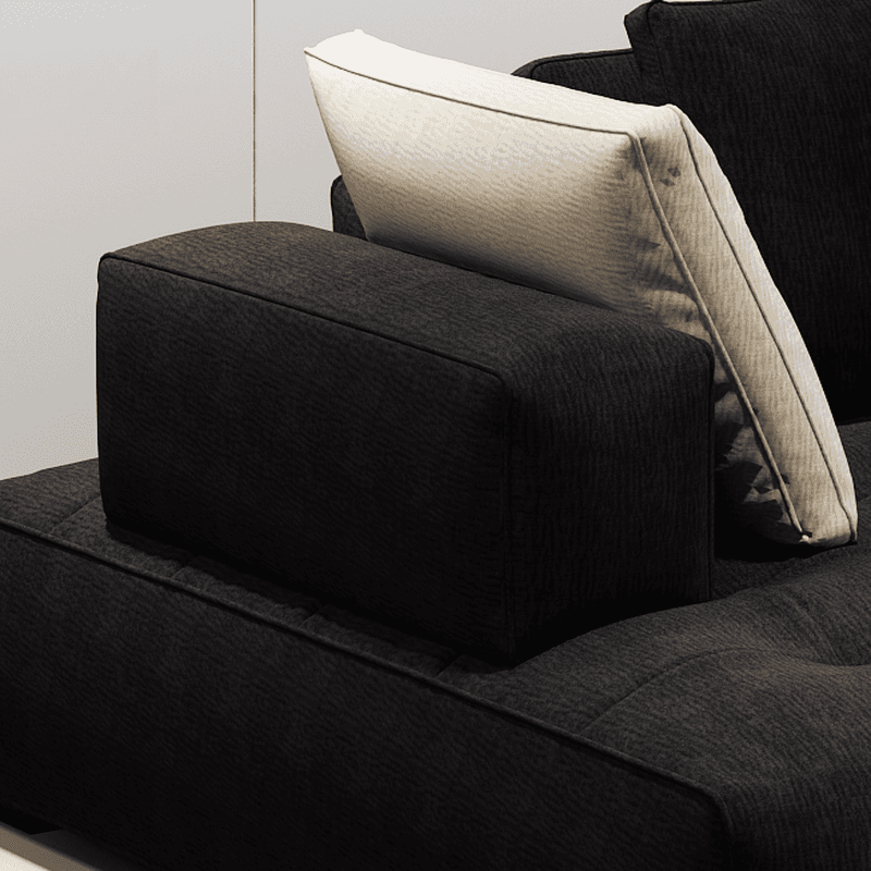 L-Shape Corner Sectional in Dark with Button-tufted Upholstery - image 7