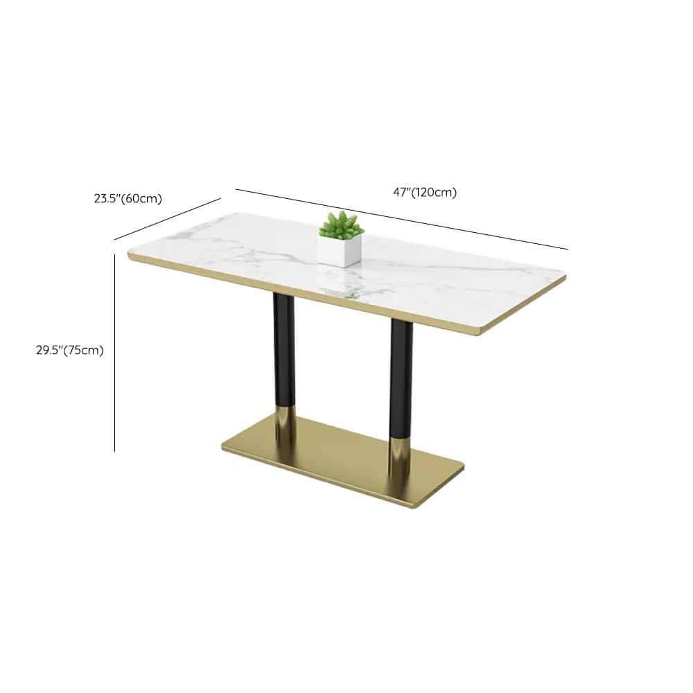 Minimalist/Luxurious Dining Table with Slate Stone Top, Fixed Table, Seats 4/2 - image 19