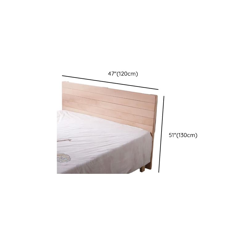 Scandinavian No Distressing Standard（36-55“） King(76"W x 80"L)/Queen(60"W x 80"L)/Full(54"W x 75"L) Beech Wood Panel/Slat Headboard, Solid Wood - image 11