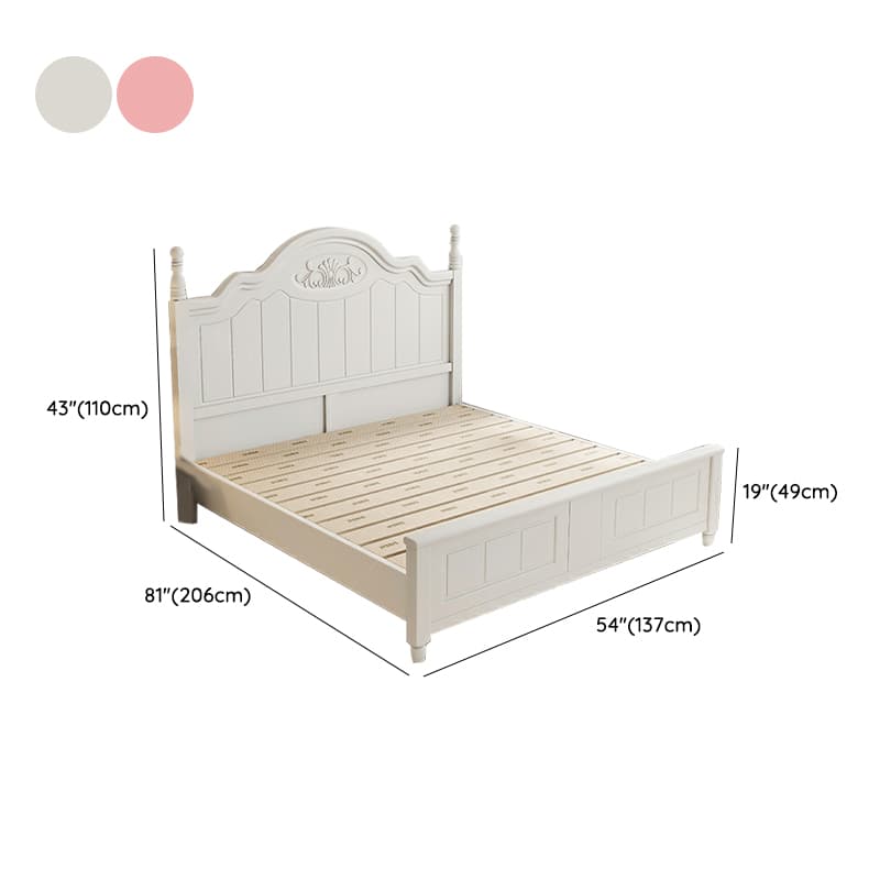 Modern Simple Style Natural Solid Wood Bed Frame with 4 Legs for Bedroom - image 19