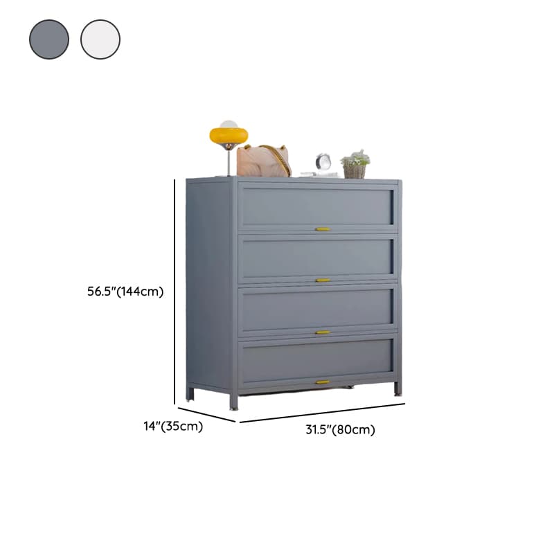 Casual Iron Desk Combo Dresser with Multiple Cabinets and Interior Shelves Options - image 15