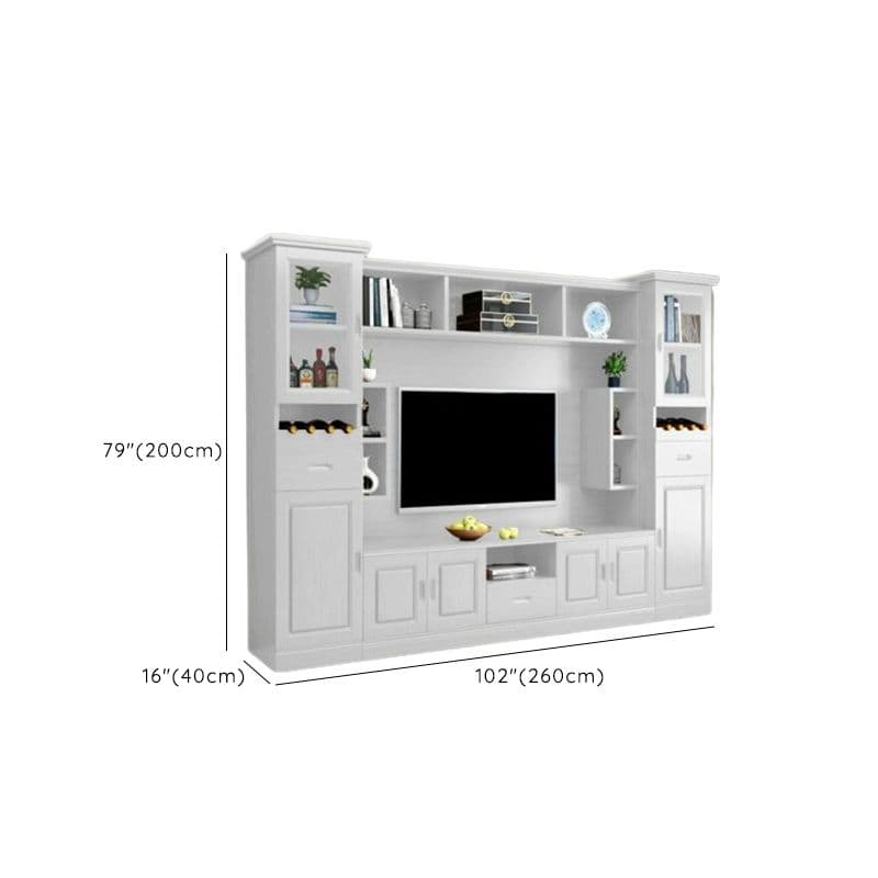 TV Entertainment Center with Bridge & Hutch, Entertainment Center with Gate & 2 Bookcases - image 17
