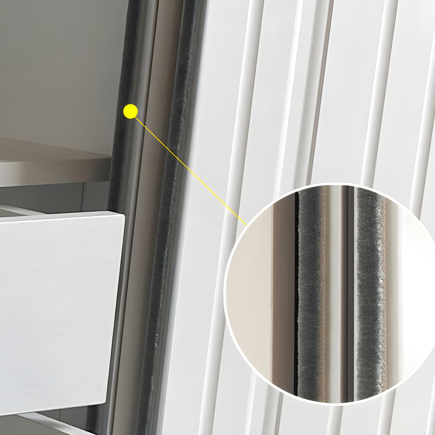 Contemporary Wardrobe Armoire with Garment Rod Wood Wardrobe Closet - image 9