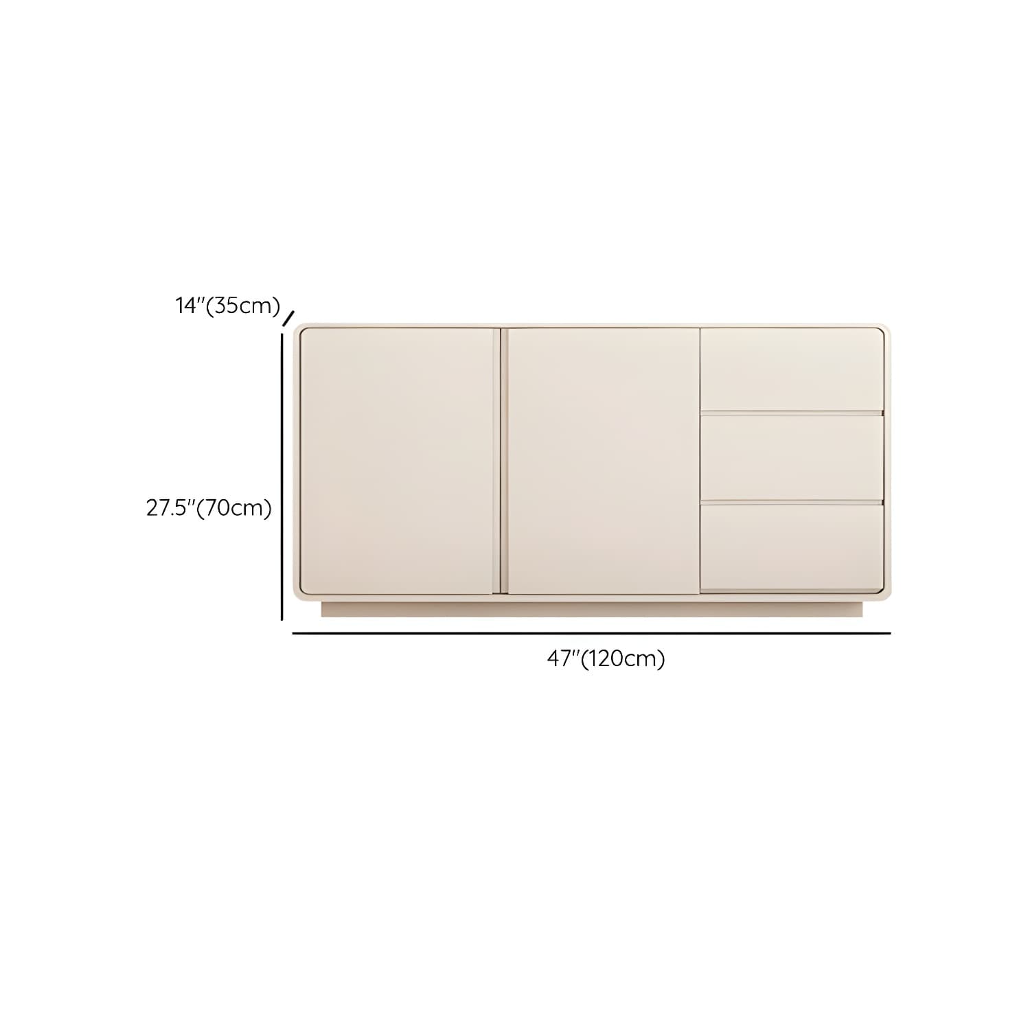 Modern White Double Dresser with Drawers and Soft Close Glides - image 12