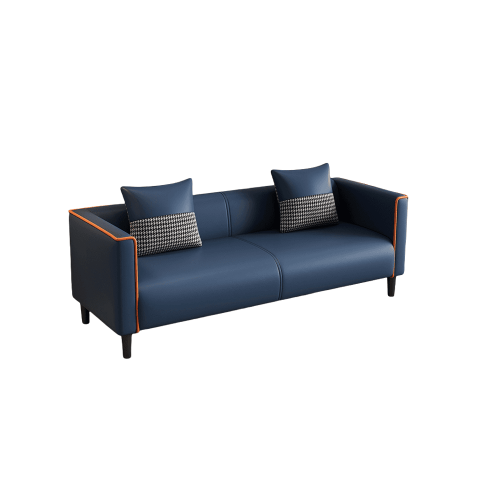 Trendy Solid Color Water Resistant Standard Sofa/Loveseat in Dark Gray/Beige/Amber Color with Arm, 2 People/Seats 3, and 2 Pillows - image 11