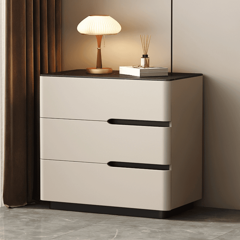Organic Modern Nightstand With Drawer Organization Featuring Stone Countertop - image 3