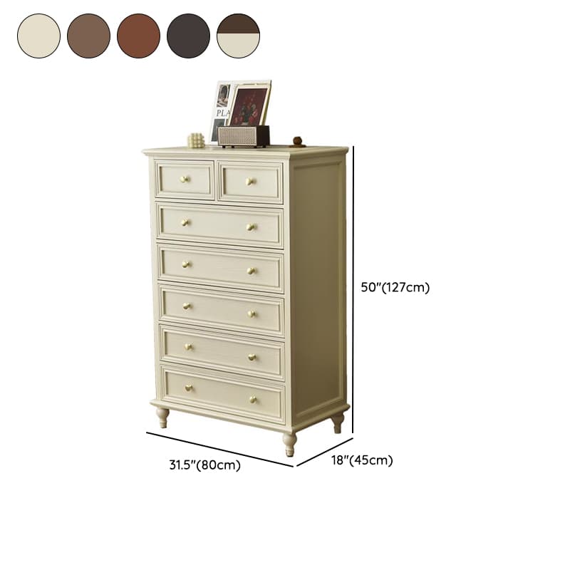 Simplistic Solid+Composite Wood Wardrobe Combo/Lingerie Chest with 7/9/6 Drawers in Horizontal/Vertical Orientation - image 15