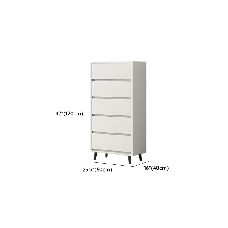 White Simple Raw Wood Console Dresser/Lingerie Chest/Bachelor Chest with 6/4/8 Drawers in Horizontal/Vertical Orientation - image 14