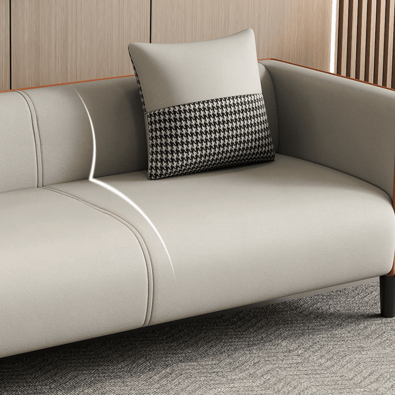 Versatile Standard Sofa/Loveseat/Single Sofa in Synthetic Leather with Dark Blue/Sage/Amber Color and Arm - image 14