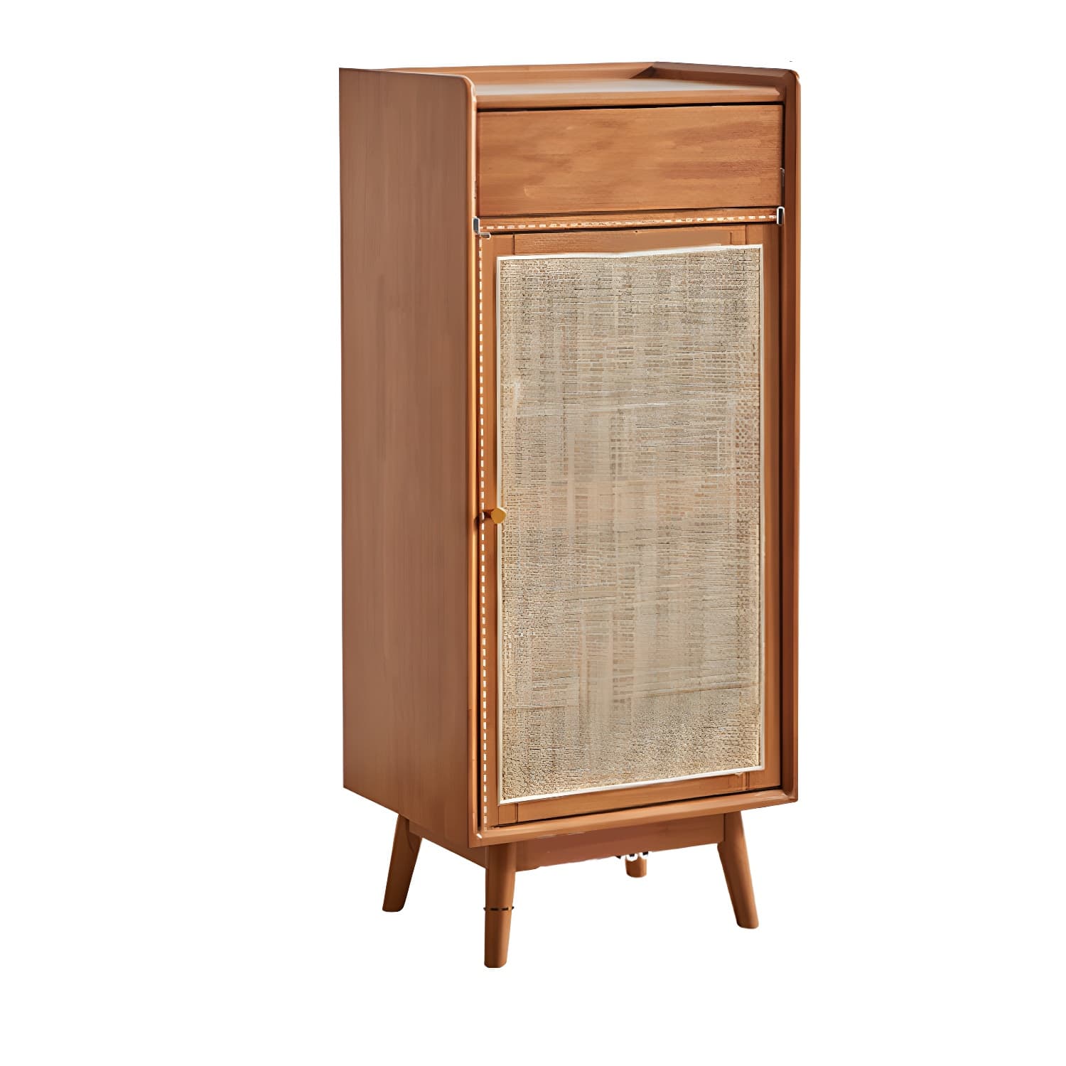 Mid-Century Modern Rectangle Storage Cabinet Natural Finish Accent Cabinet - image 5