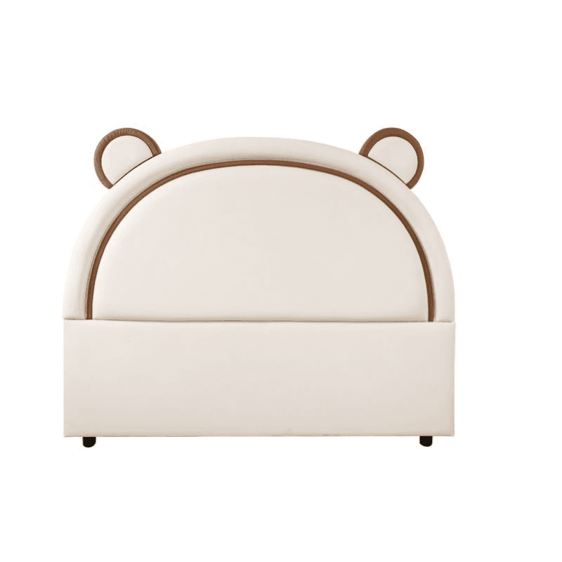 Minimalist Portman/Arched Wood Panel With Legs & Sponge Cushion for Full(54"W x 75"L)/King(76"W x 80"L)/Queen(60"W x 80"L) Bed, Standard（36-55“）