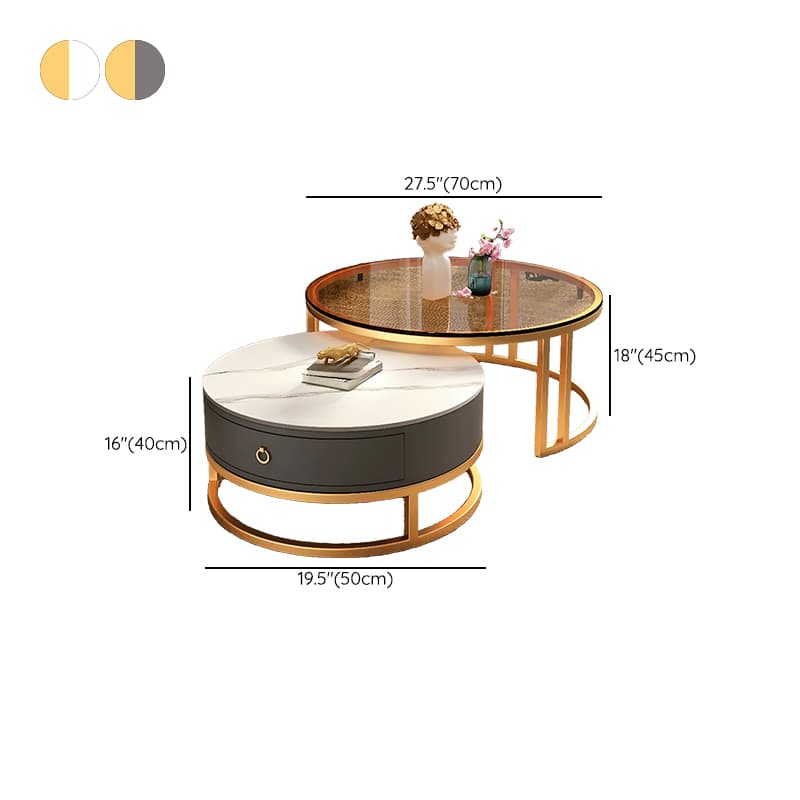 Nested Orbicular Framework Accent Table for Foyer Use - image 20