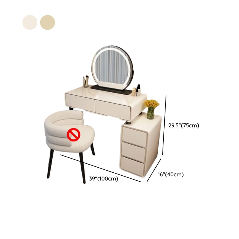 Trendy Standard/Small Vanity Set with Light Up Mirror and Adjustable Touch Lighting - image 10