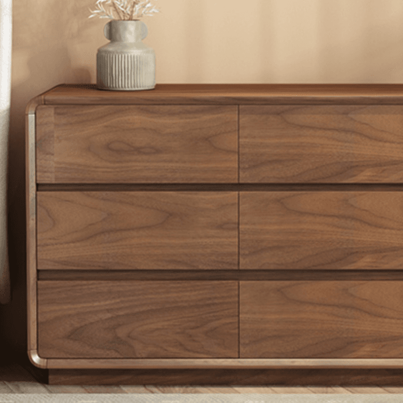 Cocoa Simplistic Natural Wood Double Dresser/Lingerie Chest with 6/9/5 Drawers in Horizontal/Vertical Orientation - image 5