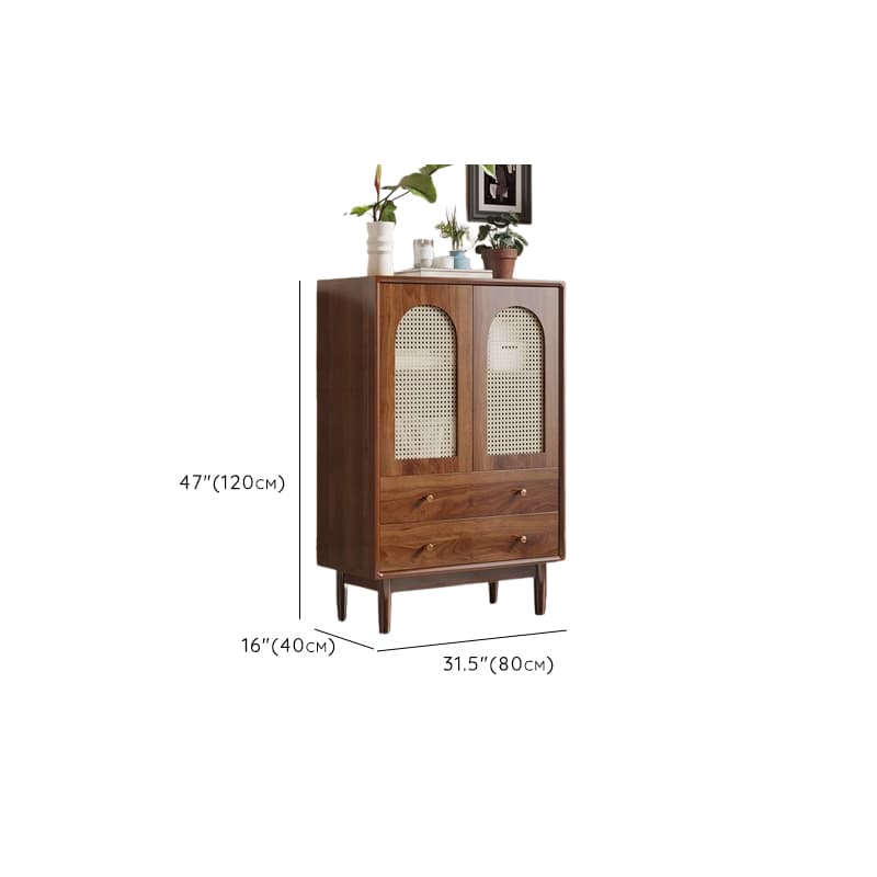 Mid-Century Modern Standalone Accent Cabinet for Parlor with Hydrophobic Feature - image 14