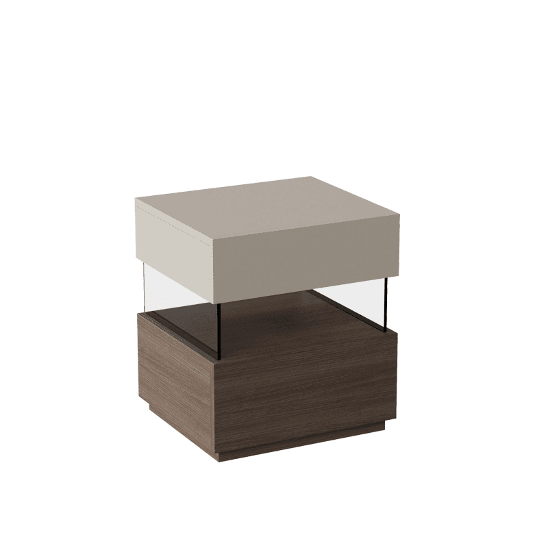 Modish Nightstand With Drawer Organization Featuring 2 Drawers, 1 Shelf, and Lumber Countertop - image 7