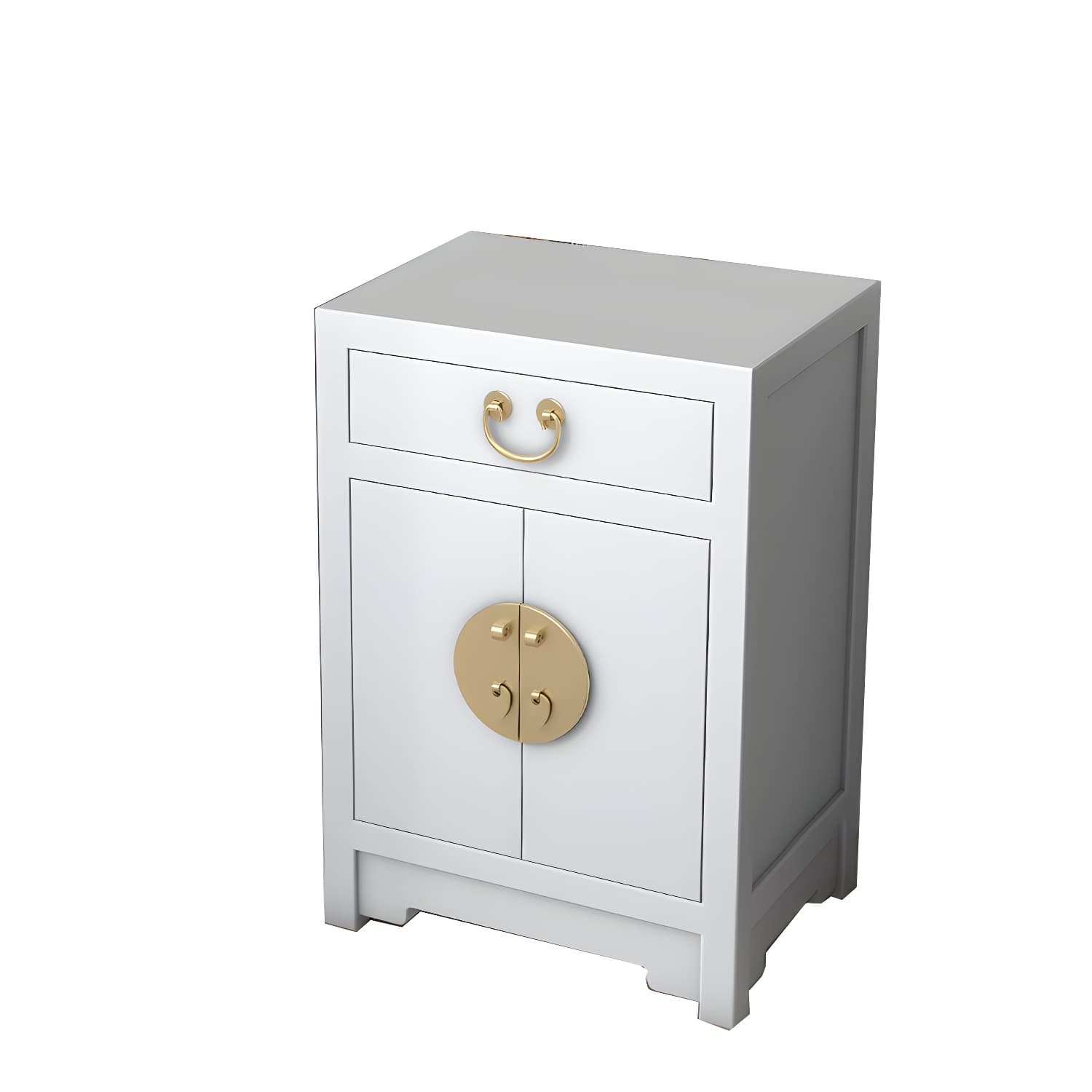 Solid Wood Nightstand with Cabinet 27.5"Tall 1 - Drawer Nightstand - image 13