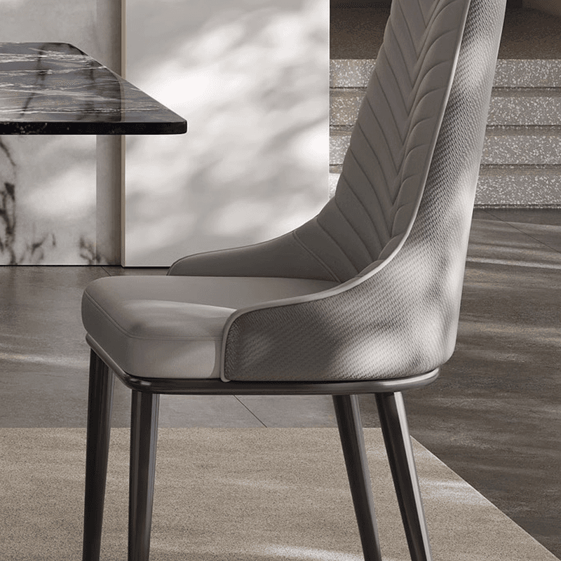 Dining Table Set with Marble Slab Top for 6 People/4 People in Multicolor - image 4