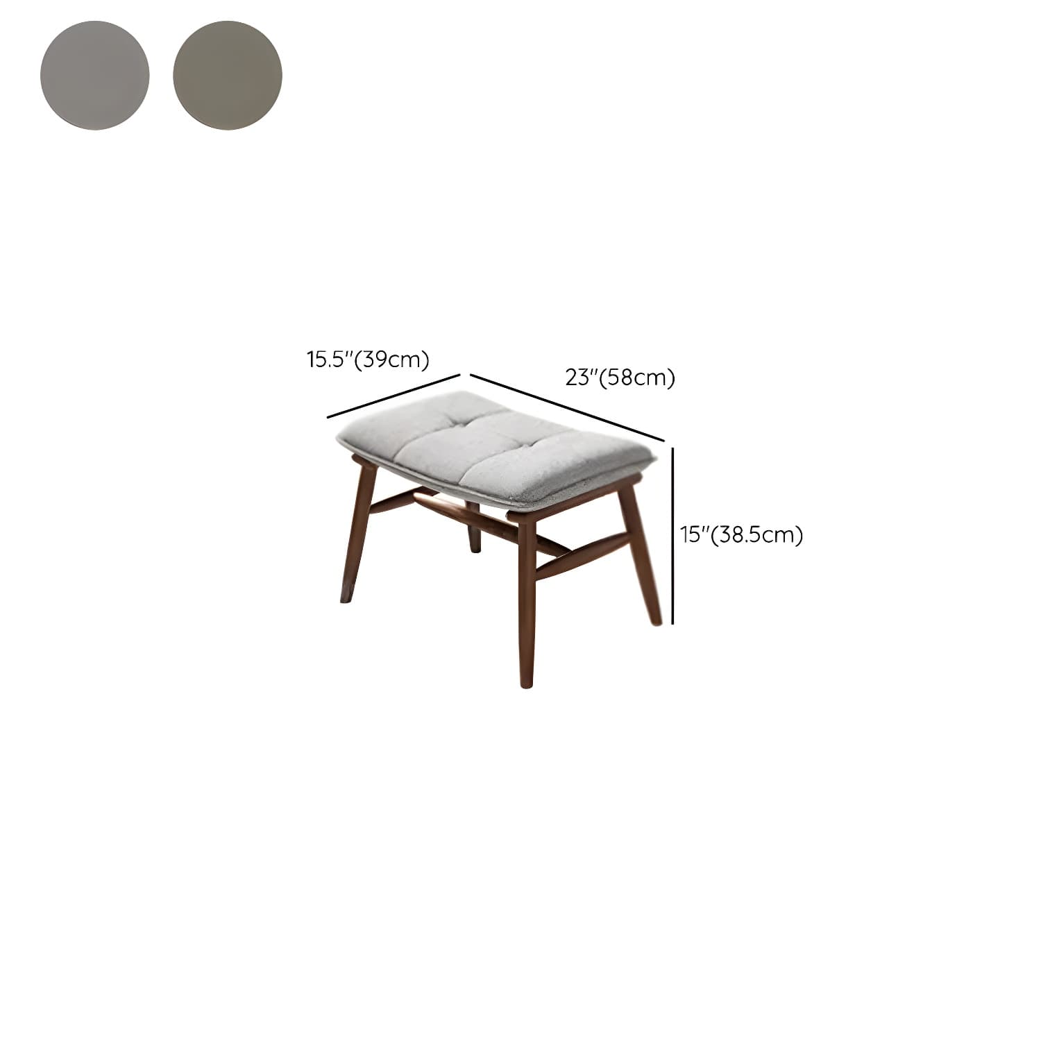 Mid-Century Modern Rocking Accent Chair in Solid Wood with Tufted Cushions - image 16