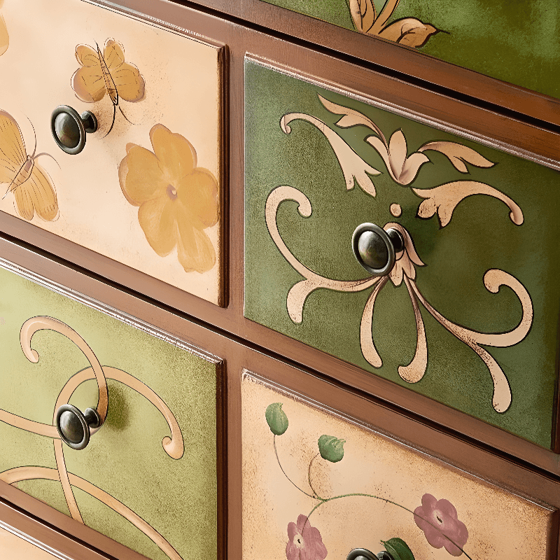 Modern Simple Style 3 Tiers/5 Tiers/4 Tiers Bachelor Chest/Console Dresser/Semainier in Solid+Manufactured Wood, Dyed Finish - image 12