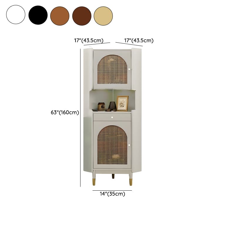 17'' Wood 1-Drawer Accent Cabinet Modern Wood Corner Cabinet with Legs - image 12