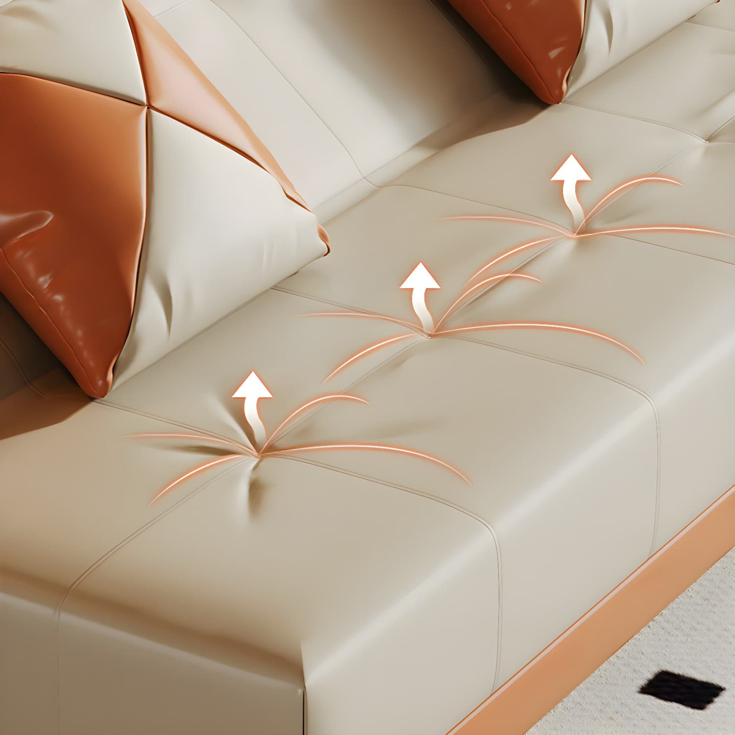 Modern Folding Double Chaise in Natural Color for Drawing Room - image 17