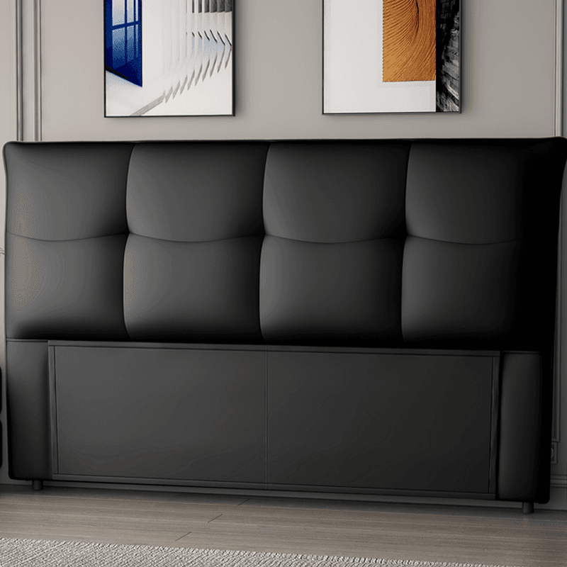 Elegant Pine Wood Full Bed with Tufted Panel Headboard, Rectangle Shape, Sponge Fill, and Standard Height Legs Included - image 9