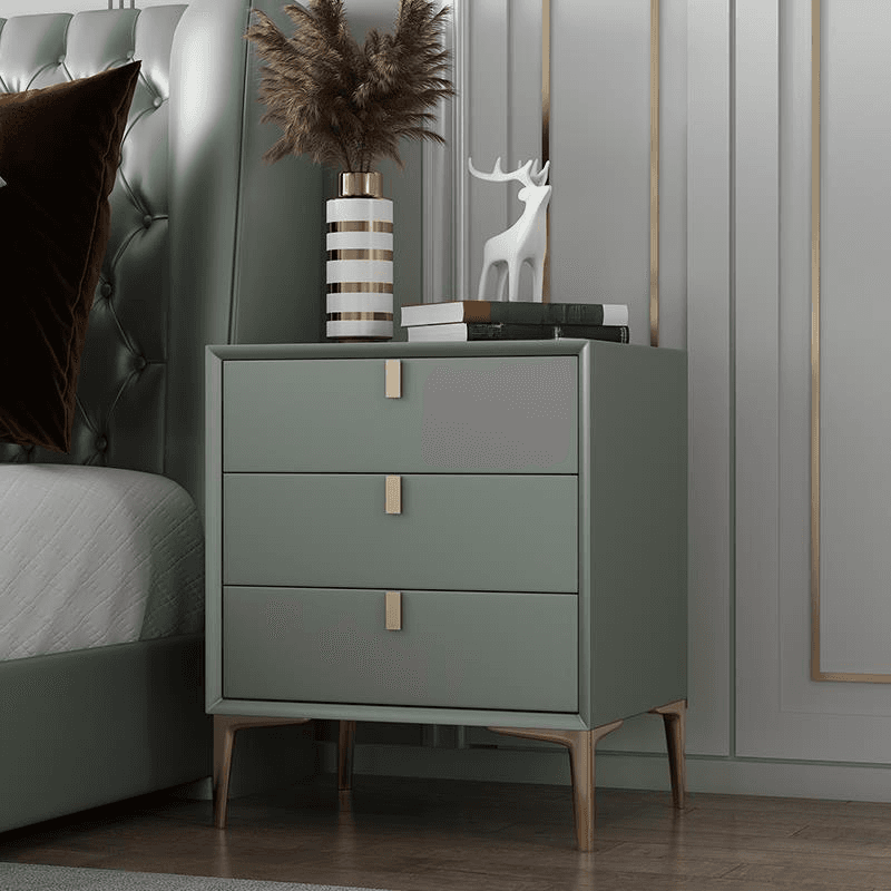 Modern Lumber Nightstand With Drawer Storage & Leg, 3 Drawers/2 Drawers - image 20