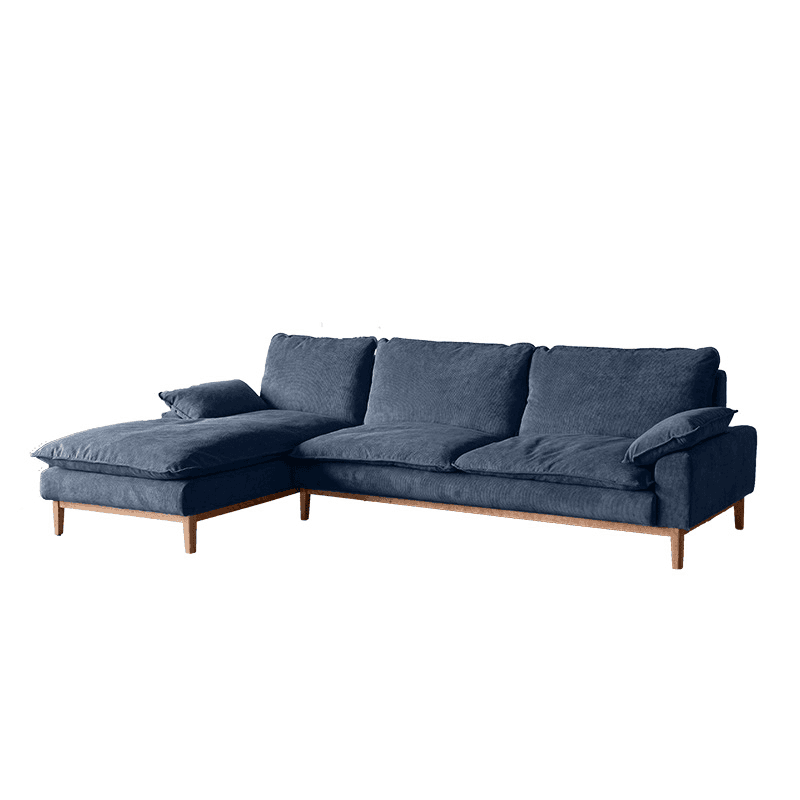 Contemporary Seats 2/1 Person Straight/L-Shaped Horizontal Left Sofa Couch /Chaise with Natural Wood Frame - image 17