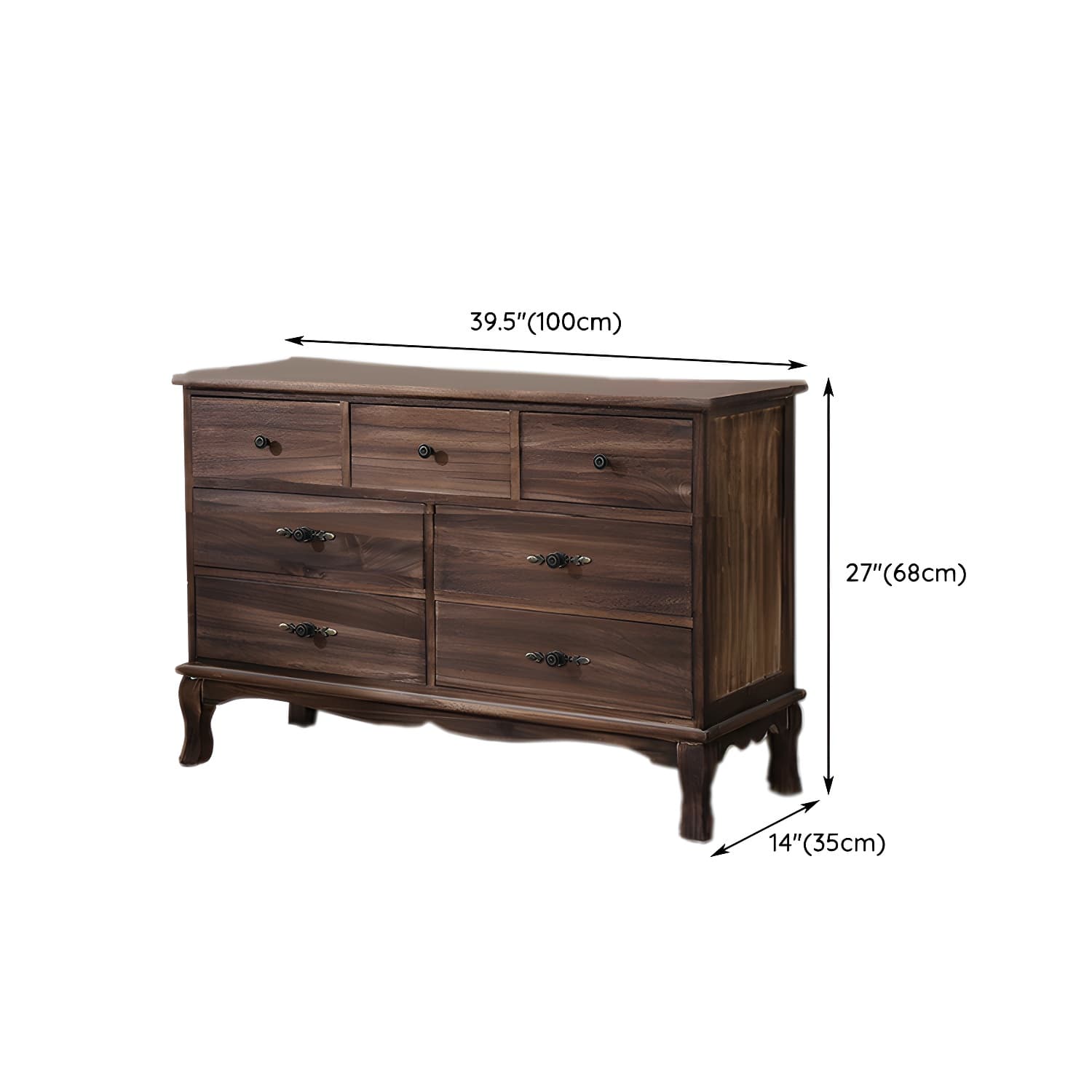 Nautical Storage Chest Bedroom Solid Wood Chest with Drawers - image 29