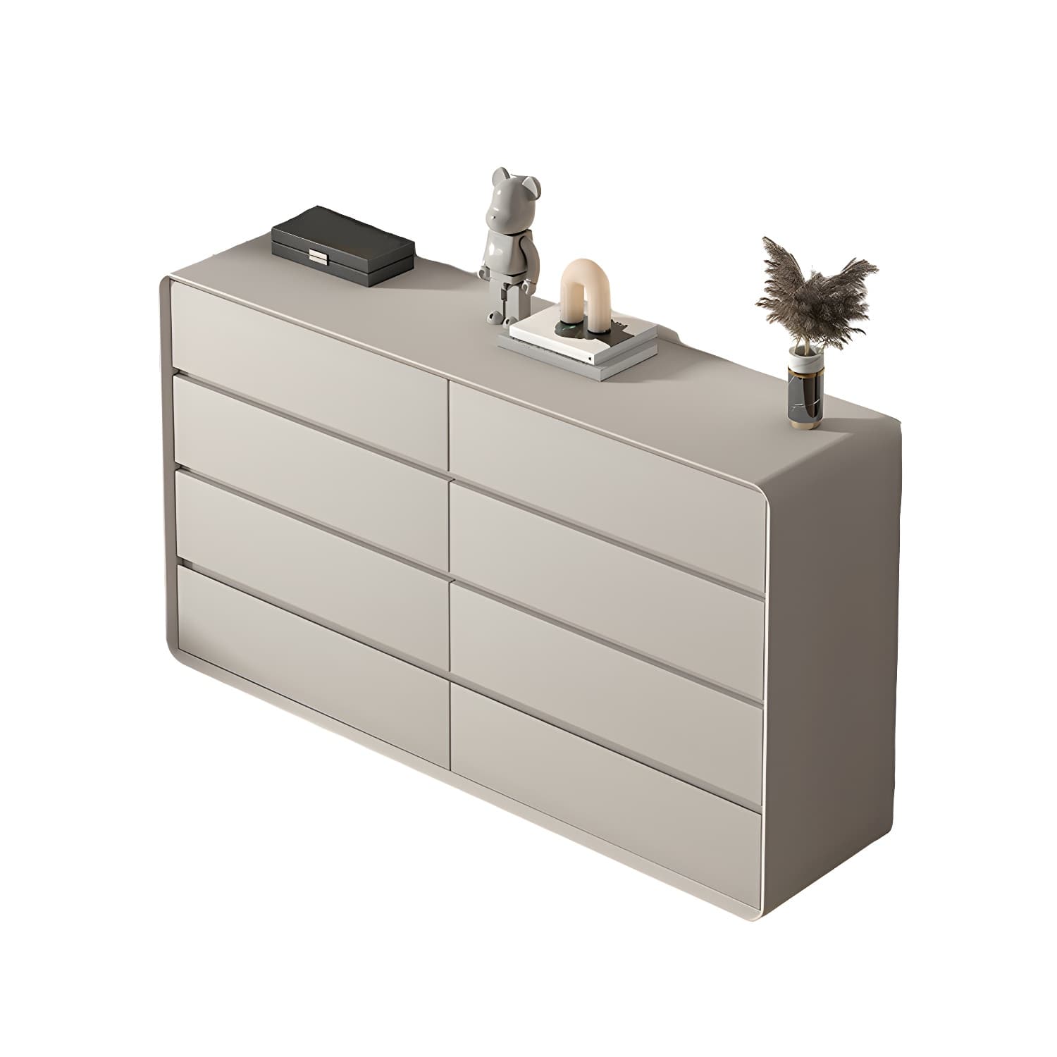 Modern Double Dresser with Drawers - Wood Finish, Horizontal Orientation, No Distressing - image 10
