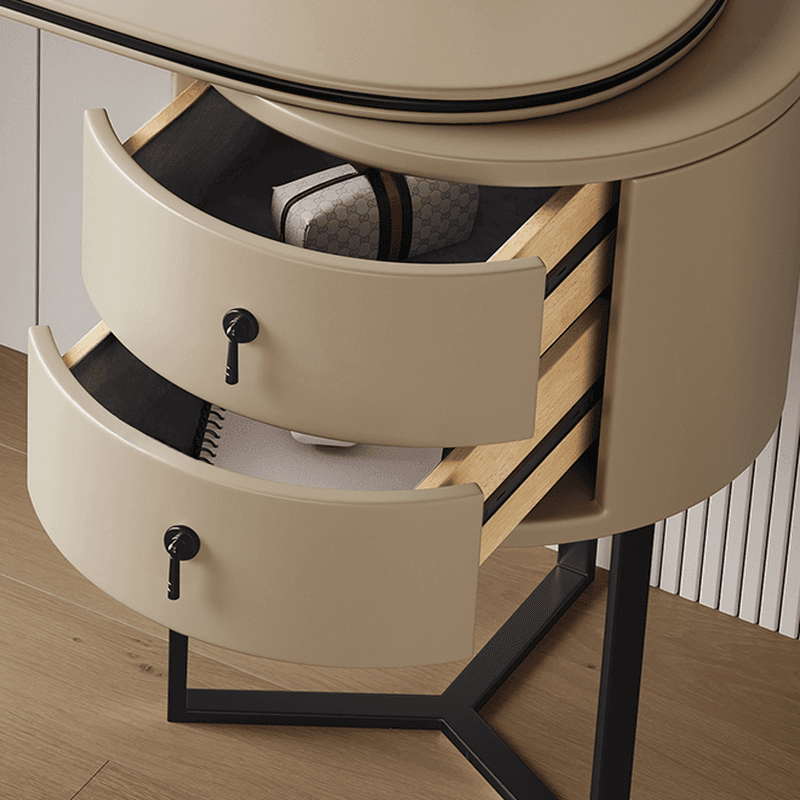 Wood Multi-Purpose Vanity Set with Lighting System, Push-Pull Drawers, and Adjustable Brightness - image 11