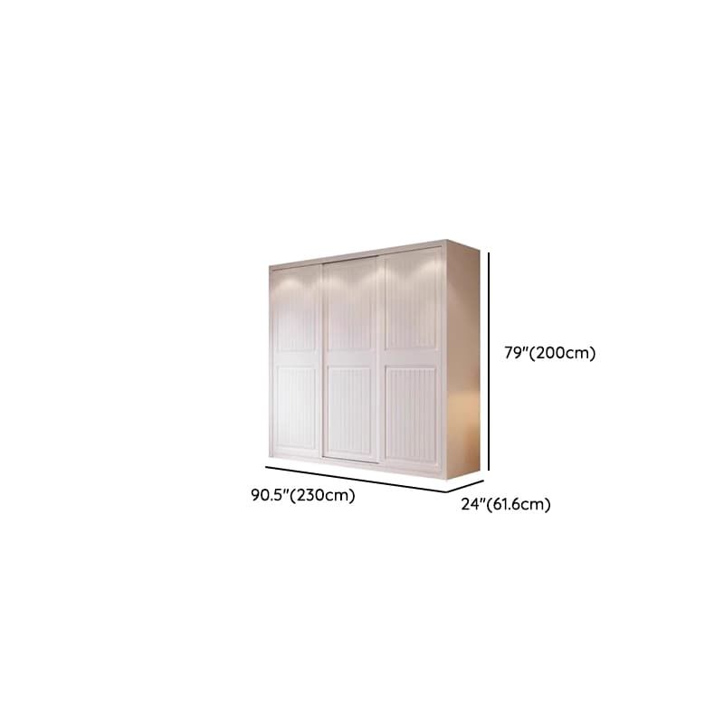 White Modish Manufactured Wood Independent Armoire Cabinet with Soft Close Drawer, Soft Close Door, and Interior Shelves - image 31
