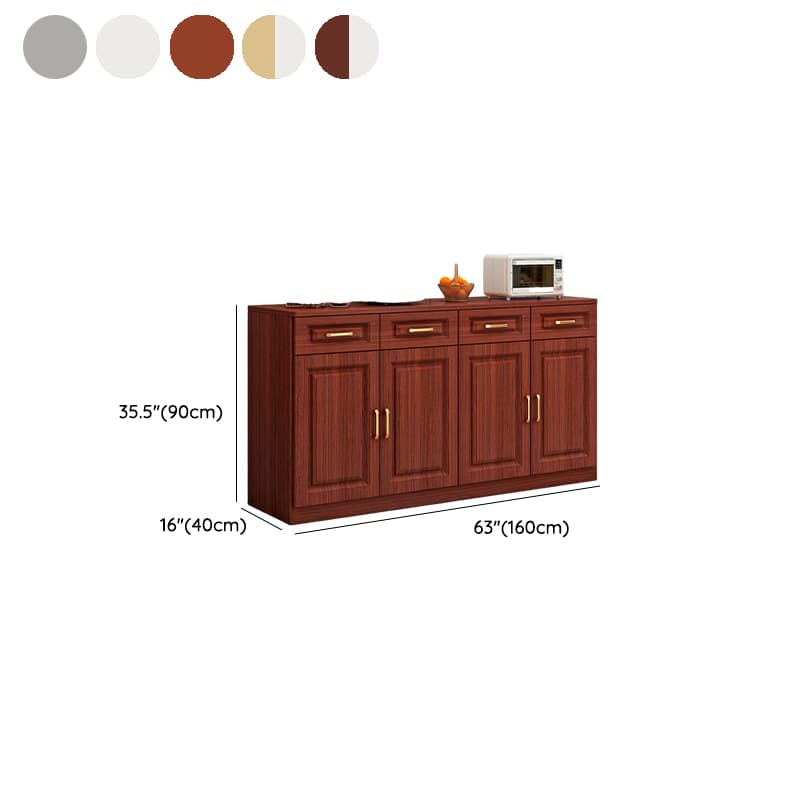 Modern Wood Sideboard Credenza with Drawers and Interior Shelves - image 21