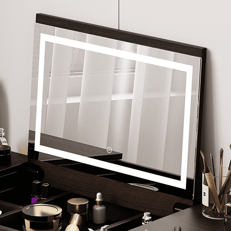 Space-saving Vanity Set with 7/11 Drawers, Lighting, Dividers, 2-in-1 Design, and Adjustable Touch Brightness - image 6