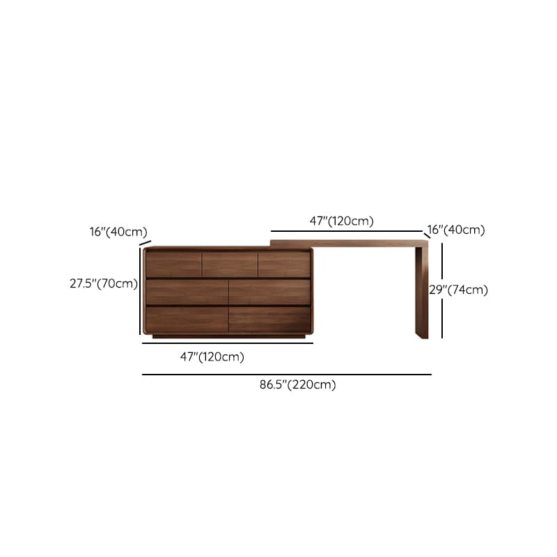 Vanity Set with Solid+Manufactured Wood, Scalable, Sliding, Non-Floating Design - image 11