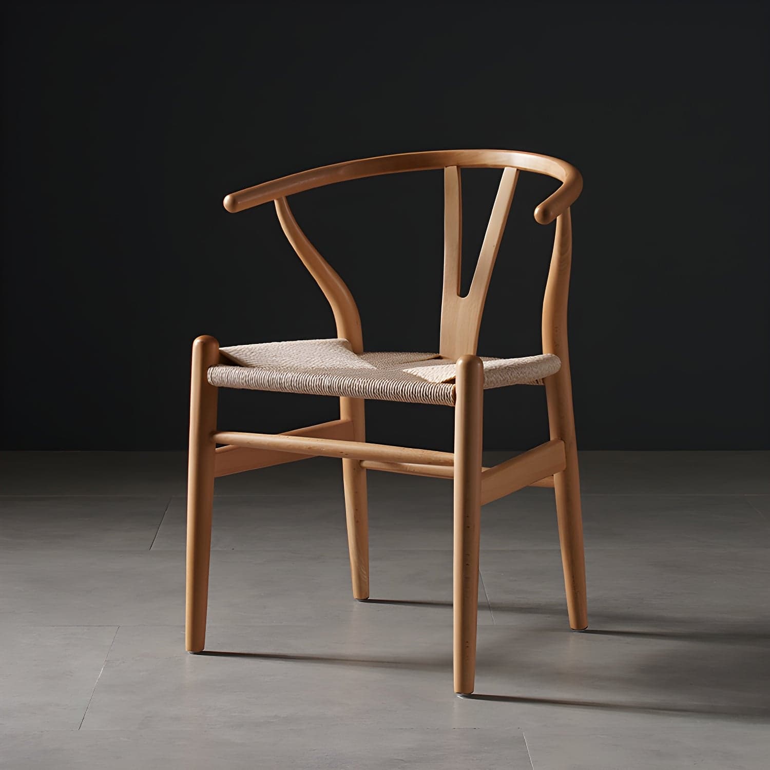 Scandinavian Style Wood Dining Chair Dining Room Wishbone Chair with Arm - image 16