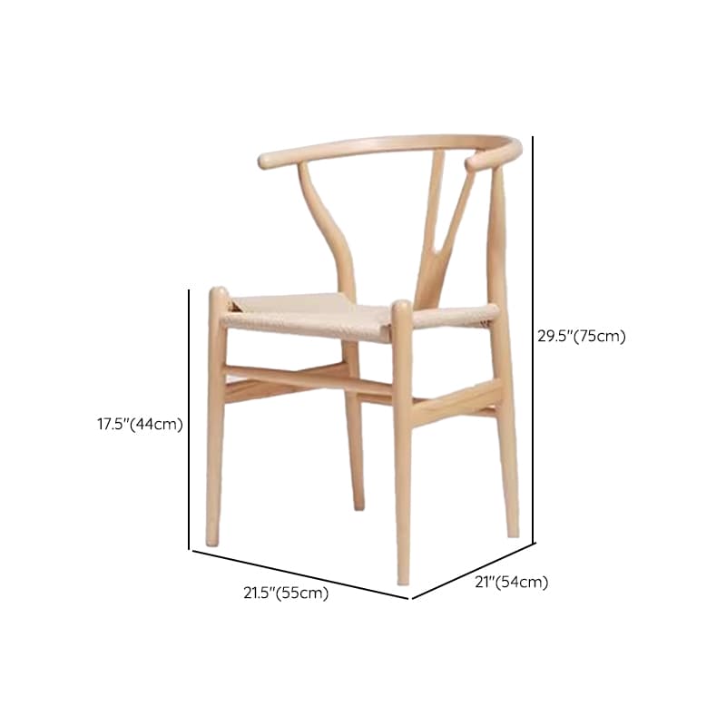 Nordic Style Solid Wood Dining Table Set in Unfinished Color - image 21