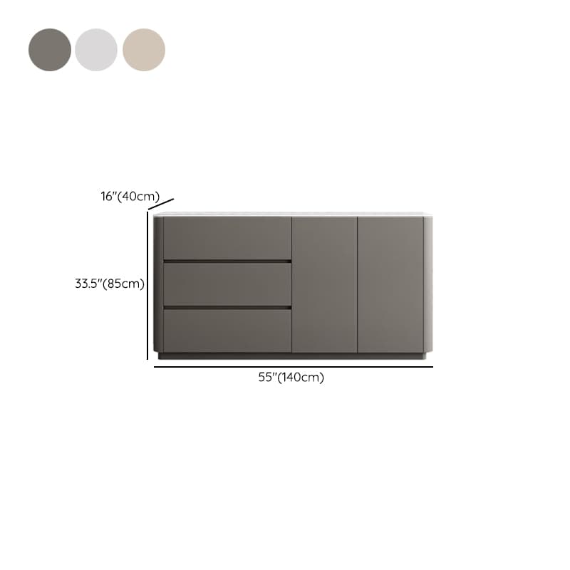 Standard/Wide Stone 3 Drawers/1 Drawer Hutch 1 Shelf 4 Doors/3 Doors/2 Doors Microwave Shelf Cabinet - image 11