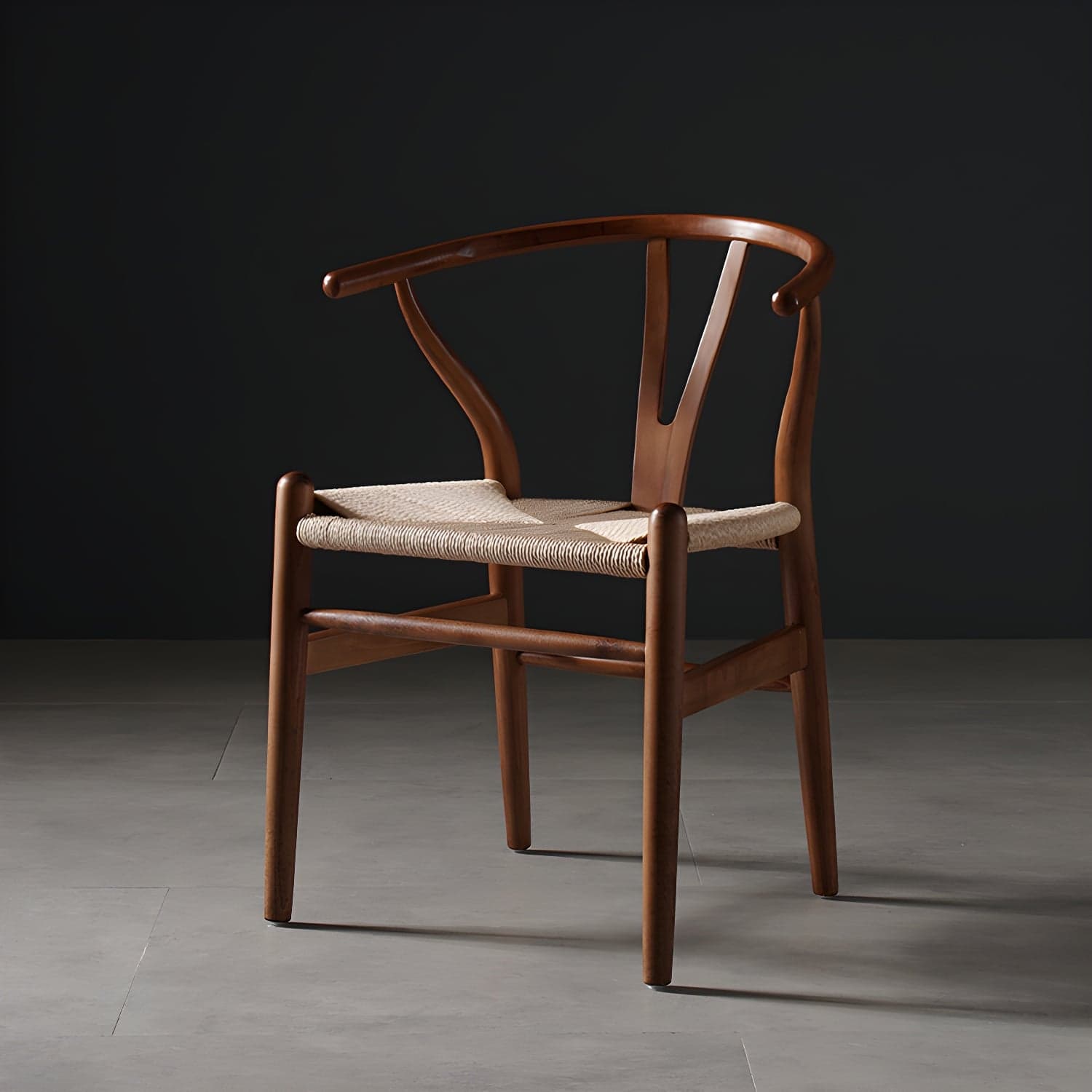 Scandinavian Style Wood Dining Chair Dining Room Wishbone Chair with Arm - image 14